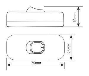 Interruptor Bipolar Pasante 10A/250V, Contactos de Plata - Imagen 2