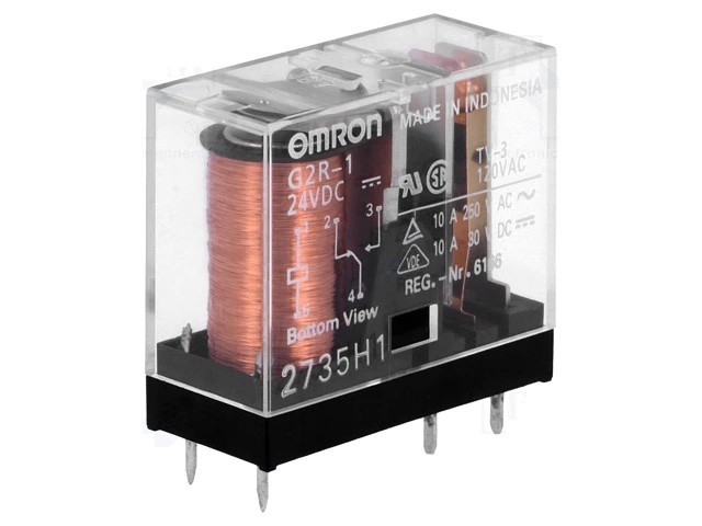 Relé OMRON G2R-1-24VDC – SPDT 24 V DC 10 A