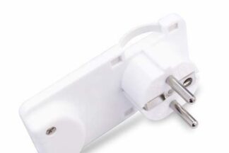 Clavija de enchufe acodada 'tras mueble'