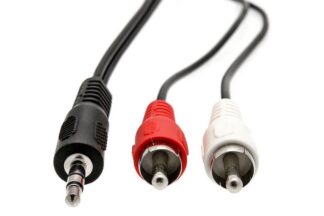 Cable de conexión Jack 3,5mm macho a 2 RCA, 2m
