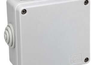 Caja Estanca de Superficie a Tornillos 100x100x50mm Interior, 6 Conos