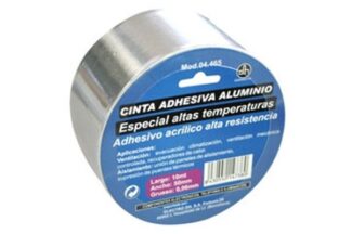 Cinta adhesiva de aluminio 10 metros (2 Unidades)