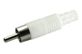 Conector RCA Macho blanco