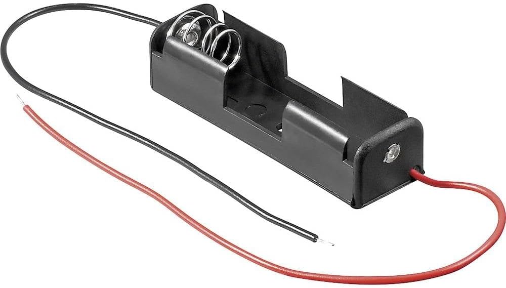 Portapilas para 1 Pila Tipo AA LR6, Hilos 20cm