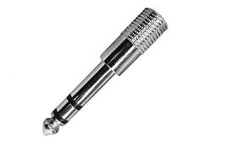 Adaptador Jack Estéreo de 6,35mm a Hembra Estéreo 3,5mm