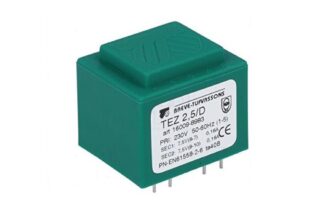 Transformador de alimentación PCB: 0-7,5 + 0-7,5V, 2,5VA, 2x167mA
