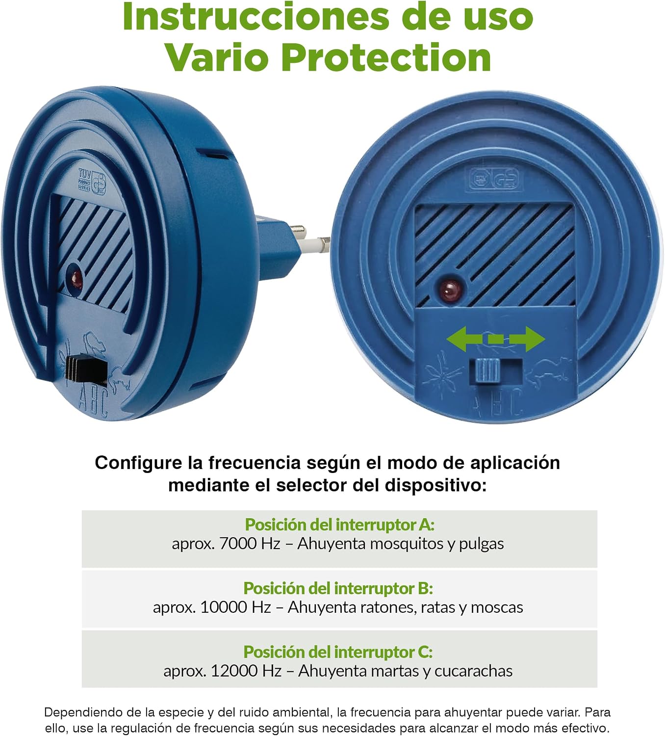 Ahuyentador Electrónico Universal 230V Múltiples Especies - Imagen 3