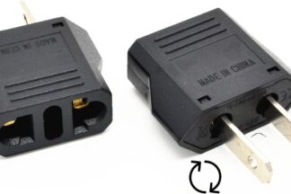 Adaptador enchufe Americano + Australia + Argentina (patillas giratorias)