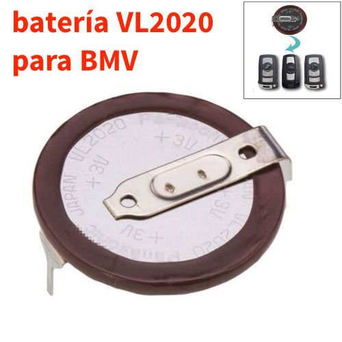 Panasonic VL2020 batería recargable litio 3V (llave-mando BMV) - Imagen 3