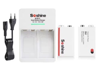 Cargador 6F22 + 2 Baterías Recargables 9V/680mAh SOSHINE