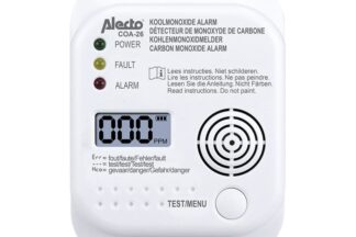 Detector Monoxido de Carbono CO2 a Pilas 3xAA, ALECTO COA-26