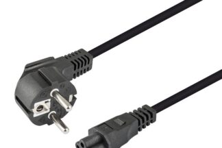 Cable de alimentación Schuko acodado a hembra tripolar