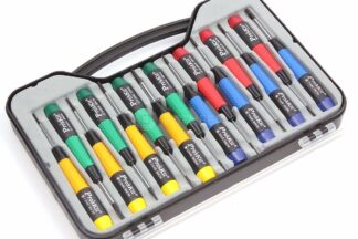 Juego maletín con 15 destornilladores de precisión