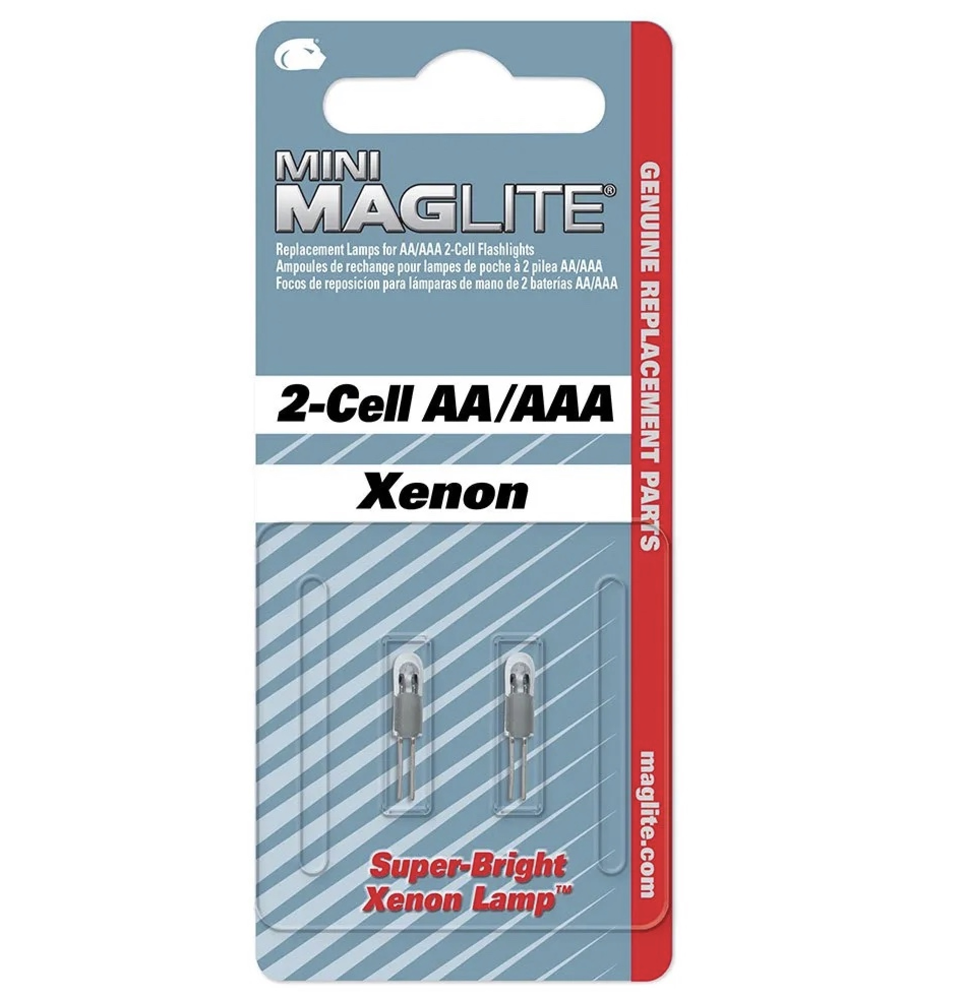 Bombilla rabillos 3V Bi-Pin Xenon LM2A001 Maglite (blister 2uds)