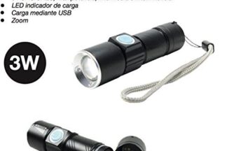 Linterna LED recargable USB