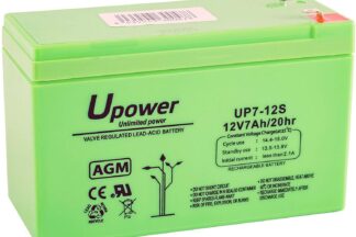Batería plomo 12V 7Ah, 151x65x94mm, UP7-12S Master U-POWER