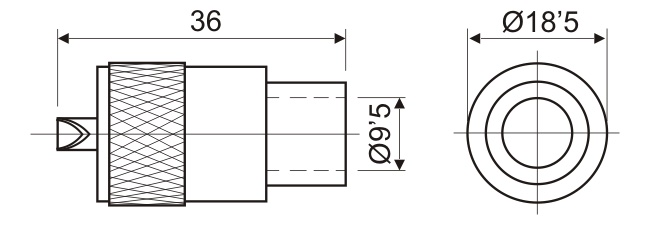 Conector UHF MACHO PL259 para cable RG-213 y RG-11 - Imagen 4