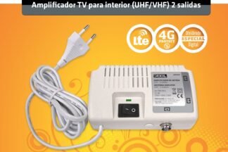 Amplificador repartidor señal TV con filtro LTE