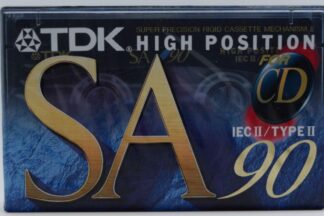 Cinta de Cassette audio cromo 90 minutos TDK SA-90