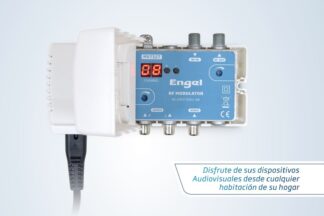 Modulador audiovisual multi-habitación: audio/video a RF