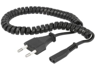 Cable de alimentación rizado para afeitadora
