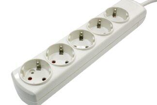 Base Múltiple 5T Policarbonato "CALIDAD", 3680W, Cable 1,4m