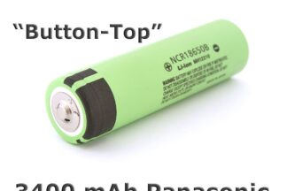 Batería recargable NCR18650B Panasonic 3400 mAh, Li-Ion (Button Top)