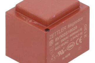 Transformador PCB 18V 156mA 2,8VA 32,8x27,8x29,8mm BV302S18028