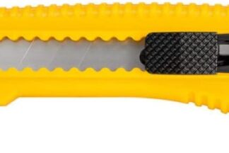 Cutter Mango Plástico Ligero 155 mm, Hoja 18 mm, acero SK4