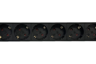 Base PDU Aluminio 8 Tomas 490x46x44mm Rack 19"