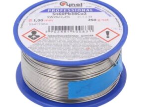 Rollo Bobina Carrete Estaño TRIMETAL Ø1mm 250gr183ºC, 2,2%
