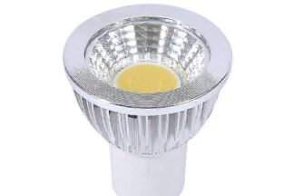 Bombilla GU10 Led Cob 3W 4000K 260Lm 60º Frente Plateado