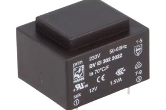 Transformador PCB 230V, 0-12V, 1,5VA, 125mA HAHN EI30 BVEI3022022
