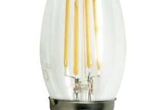 Bombilla E27 LED Tipo VELA 35x100mm 4W Filamento 360º