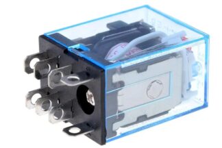Relé LY2N-J 24Vac 2ctos, 2+6pin, 10A/250V + Zócalo PTF08A-E