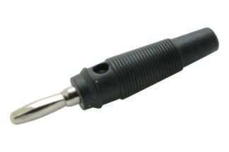 Banana Macho Ø4mm Negra Toma Transversal