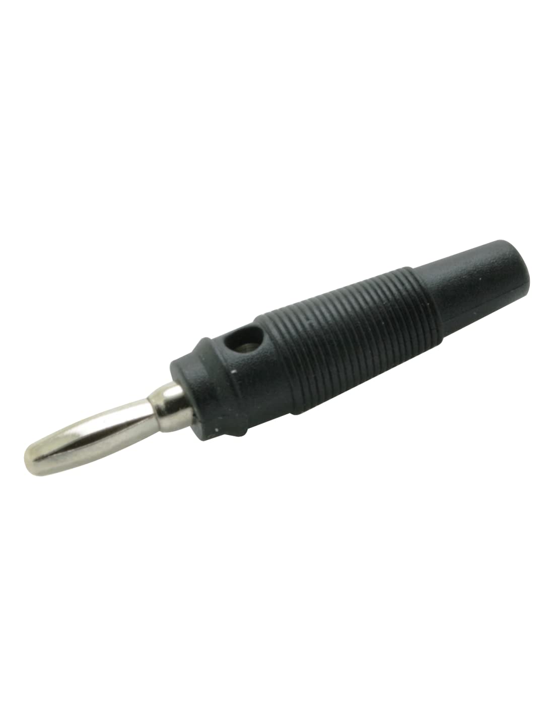 Banana Macho Ø4mm Negra Toma Transversal