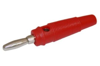 Banana Macho Ø4mm Roja Toma Transversal