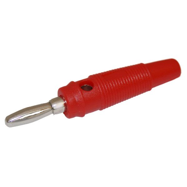 Banana Macho Ø4mm Roja Toma Transversal