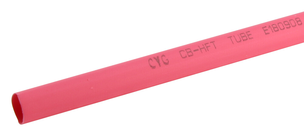 Tubo termorretráctil de poliolefina 1m Rojo, Ø6,5mm, 2:1