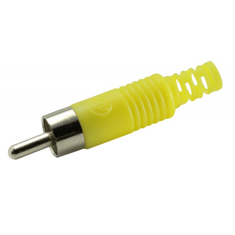 Conector RCA Macho amarillo