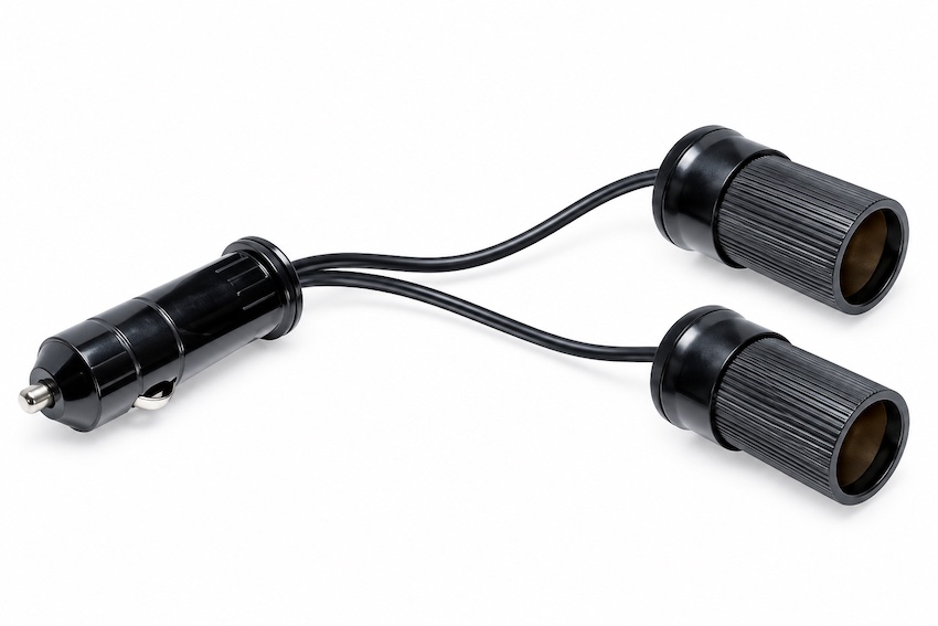 Conexión Cable Mechero Macho - Hembra x 2, AA-746 25cm