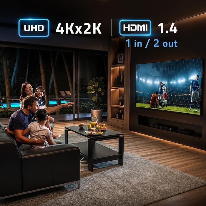 Distribuidor (Splitter) HDMI Activo 2 x HDMI 4K x 2K 3,4 Gbps - Imagen 7
