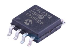 24LC512-I/SM 512K I²C™ EEPROM SOIC-8 Wide MICROCHIP (5 Unidades)