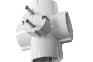 Adaptador Enchufe 4 tomas Compacto 16A/250V (2 Unidades)