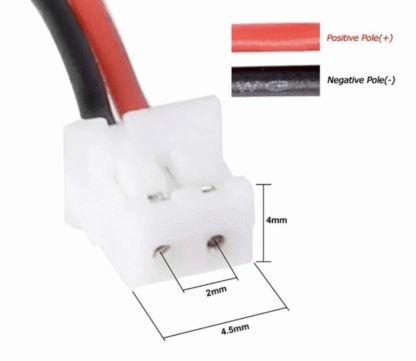 Bateria Li-Po 3.7V 2500mAh 9,25Wh 2 Hilos, 103450, 50x34x10mm - Imagen 2