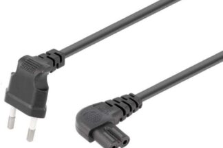 Cable Alimentación CEE7 a C7 Tipo "8" Acodados
