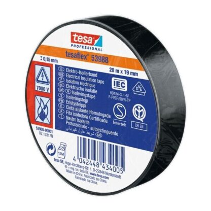 Cinta Aislante Negra Homologada 20mx19mm TESA 53988