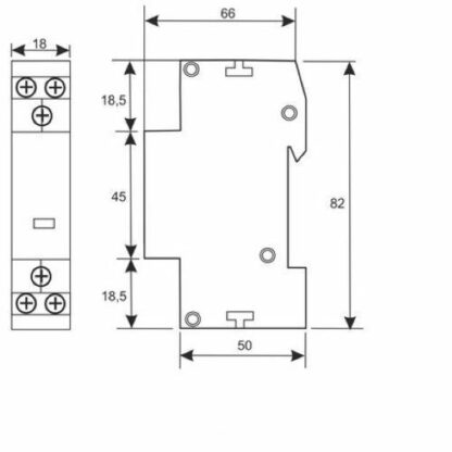 Contactor 20A / 230 VAC de dos polos - Imagen 3