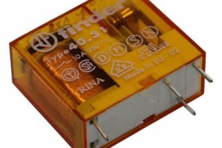 FINDER Relé de corriente alterna 12V, 10A, 1ctos, 2+3 Pin, Paso 3,5mm